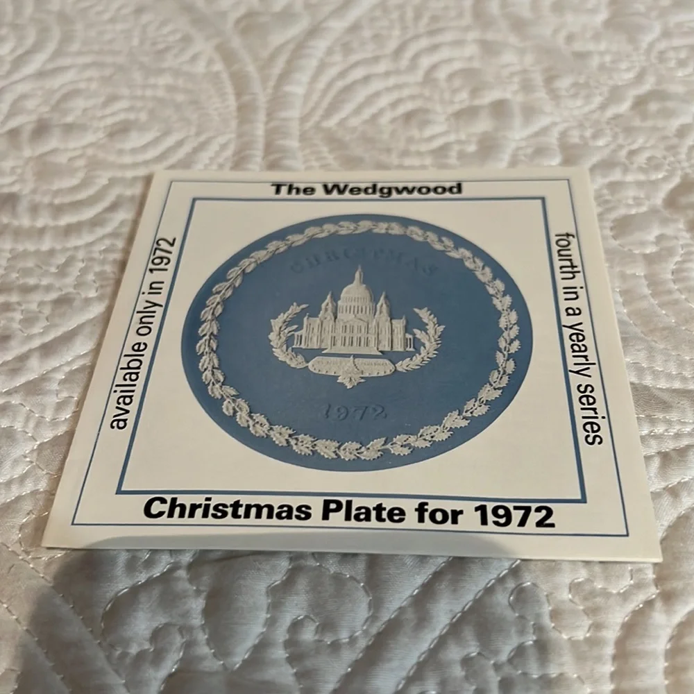 Wedgwood 1972‎ Christmas plate